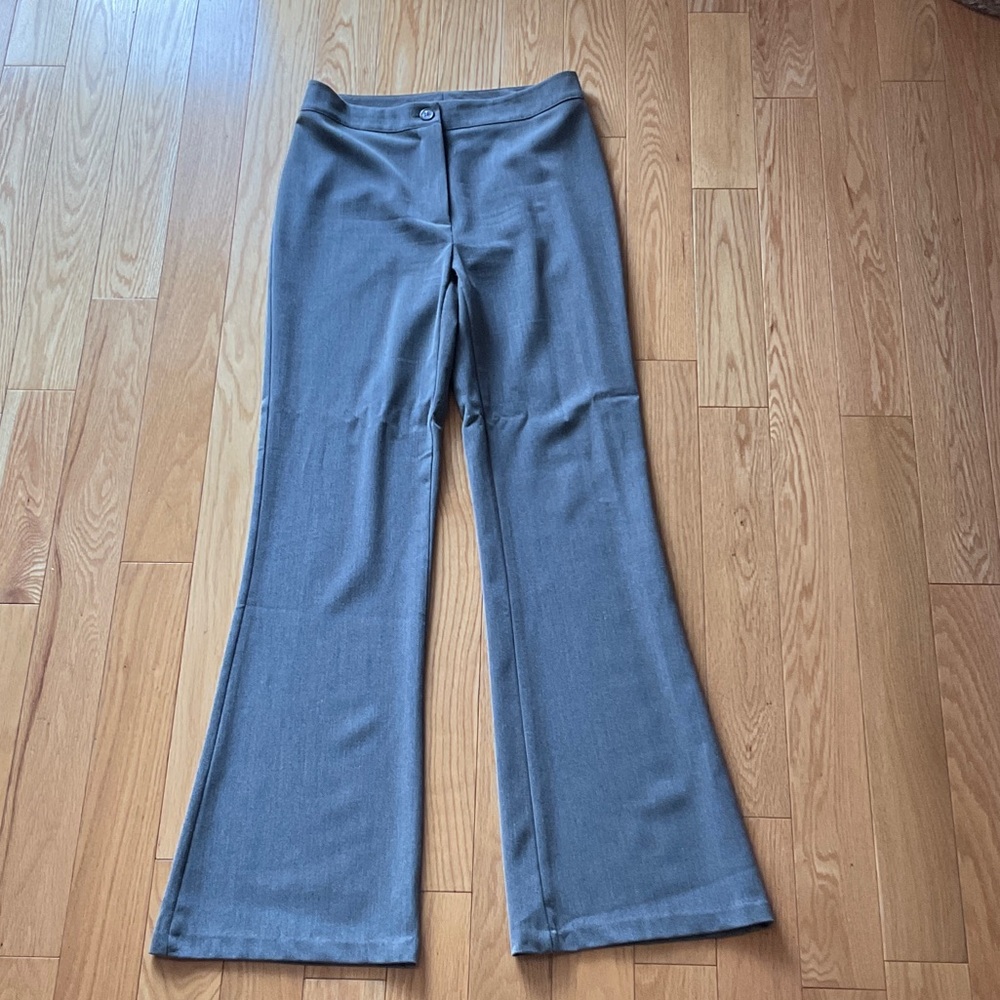 Gray Flared Trousers
